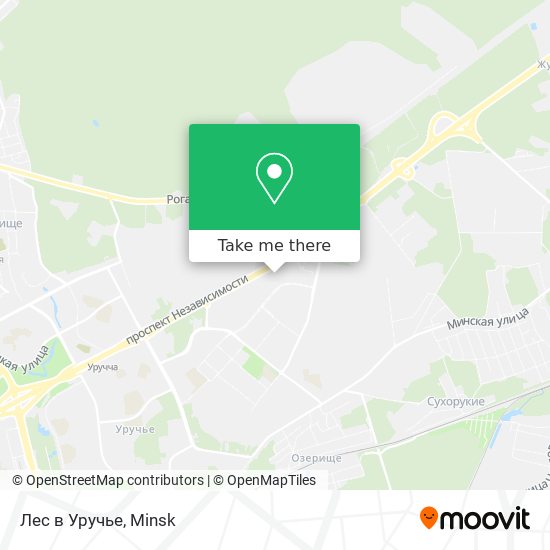 Лес в Уручье map