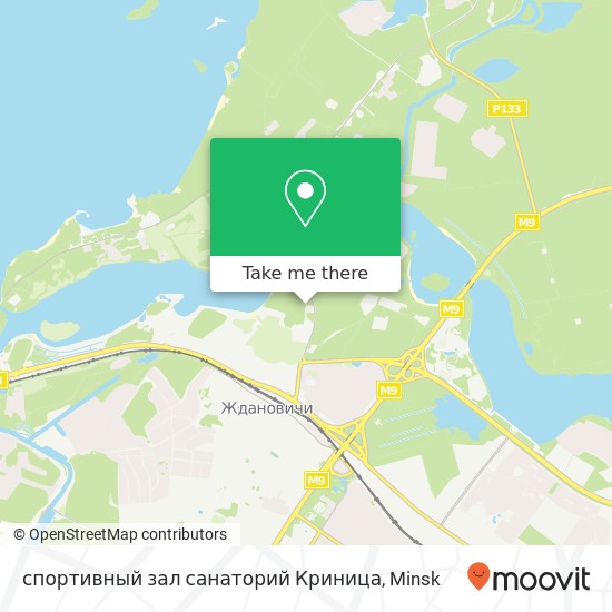 спортивный зал санаторий Криница map