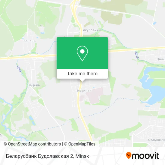 Беларусбанк Будславская 2 map