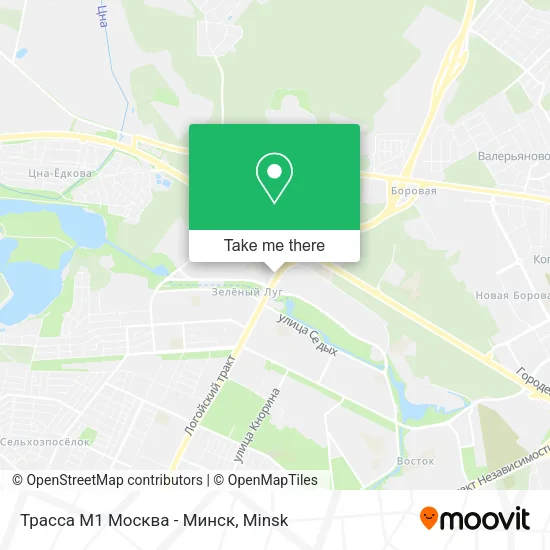Трасса М1 Москва - Минск map