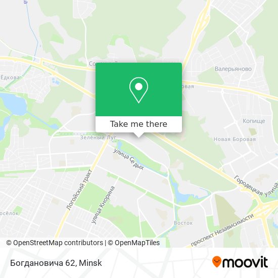 Богдановича 62 map