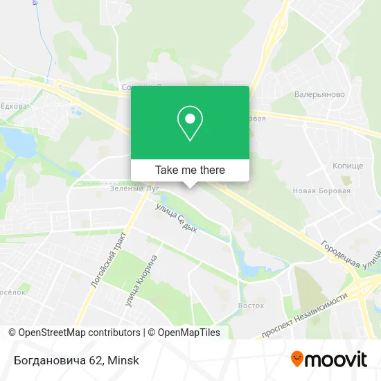 Богдановича 62 map