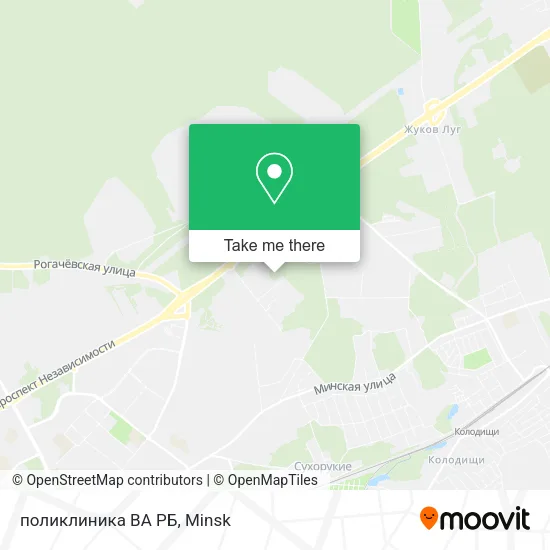 поликлиника ВА РБ map