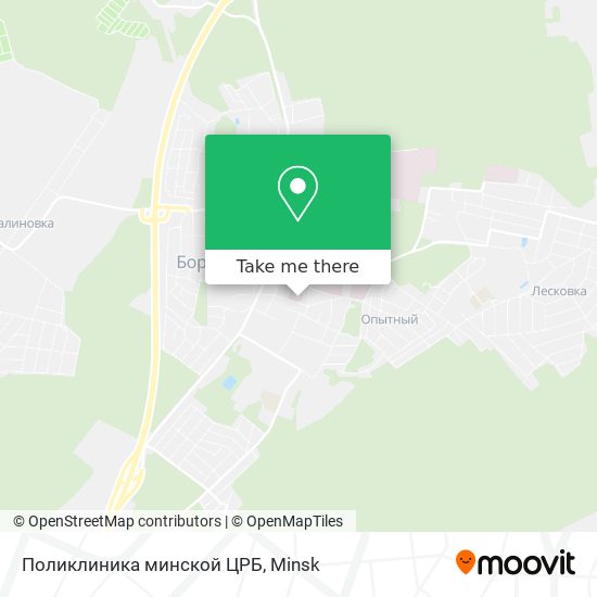 Поликлиника минской ЦРБ map