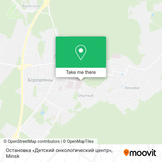 Остановка «Детский онкологический центр» map