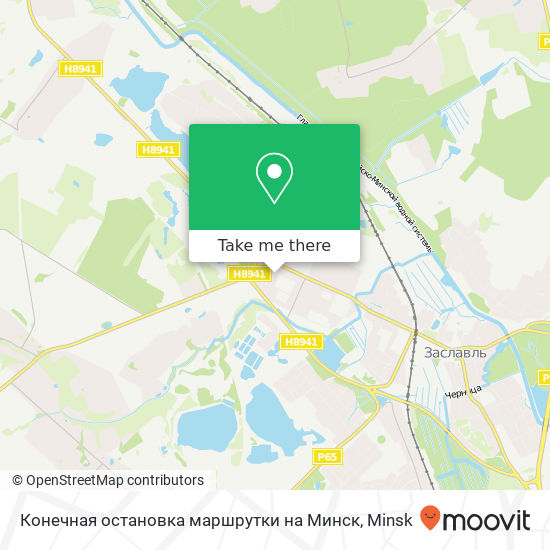 Конечная остановка маршрутки на Минск map