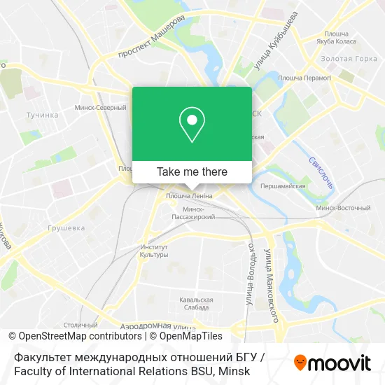 Факультет международных отношений БГУ / Faculty of International Relations BSU map