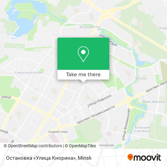 Остановка «Улица Кнорина» map