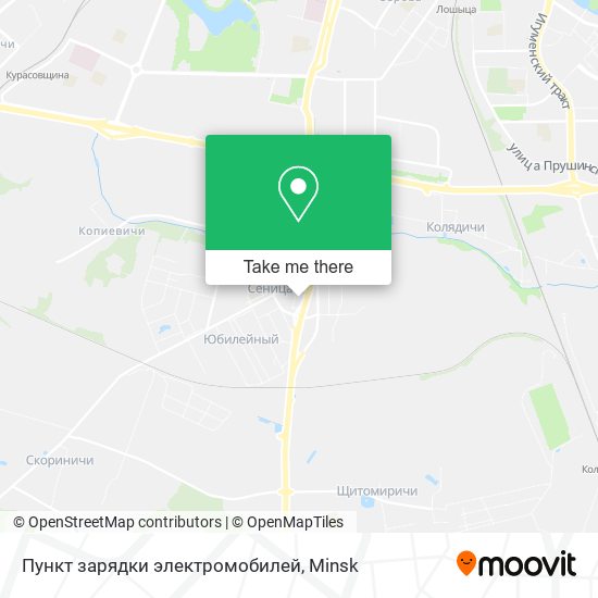 Пункт зарядки электромобилей map