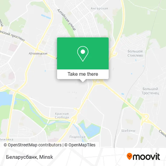 Беларусбанк map