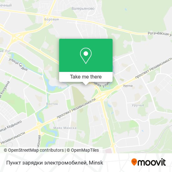Пункт зарядки электромобилей map