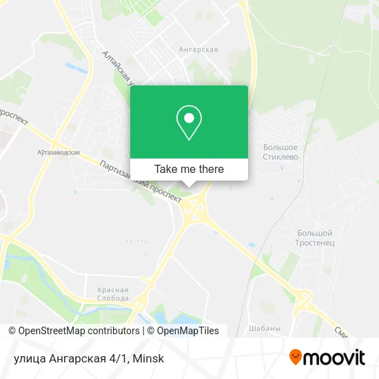 улица Ангарская 4/1 map
