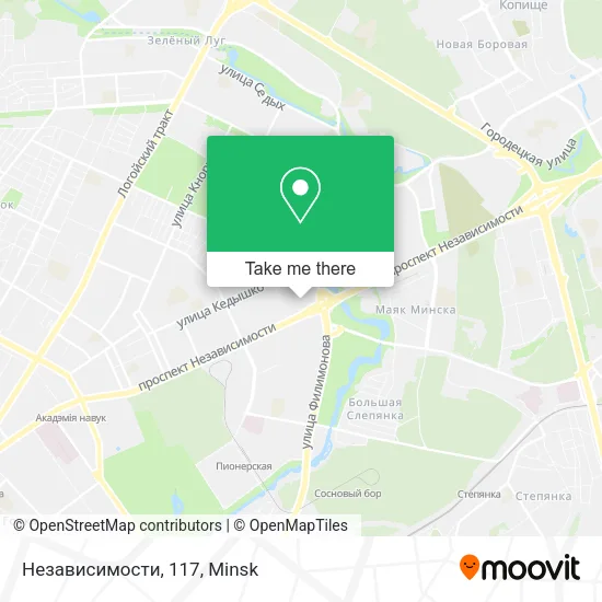 Независимости, 117 map