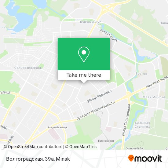 Волгоградская, 39а map