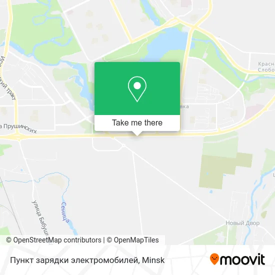 Пункт зарядки электромобилей map