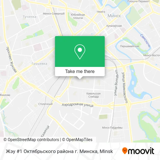 Жэу #1 Октябрьского района г. Минска map