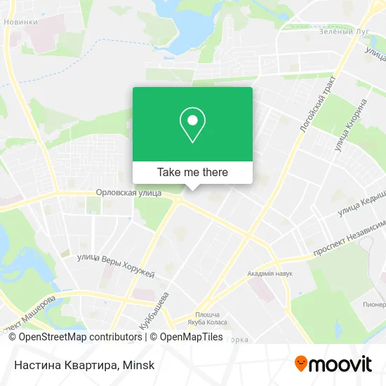 Настина Квартира map