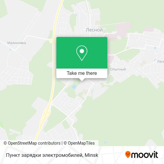 Пункт зарядки электромобилей map