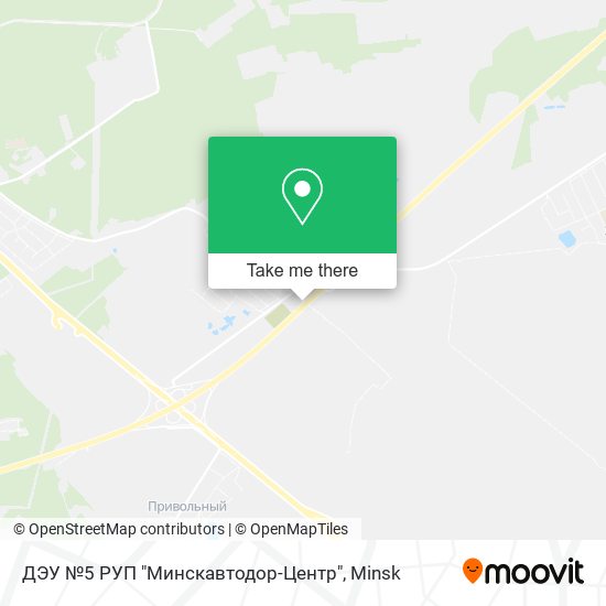 ДЭУ №5 РУП "Минскавтодор-Центр" map