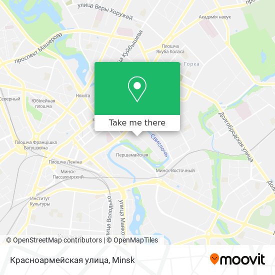 Красноармейская улица map
