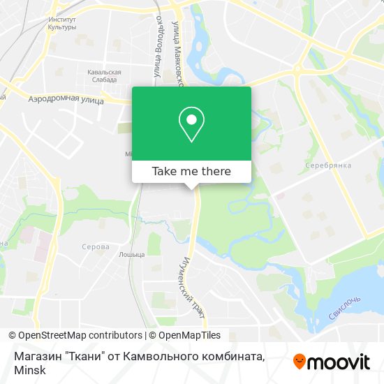 Магазин "Ткани" от Камвольного комбината map
