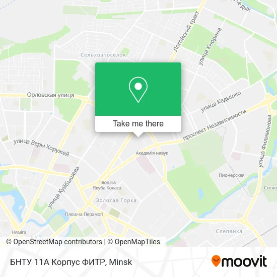 БНТУ 11А Корпус ФИТР map