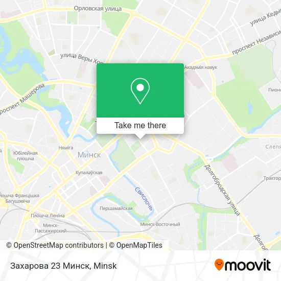 Захарова 23 Минск map