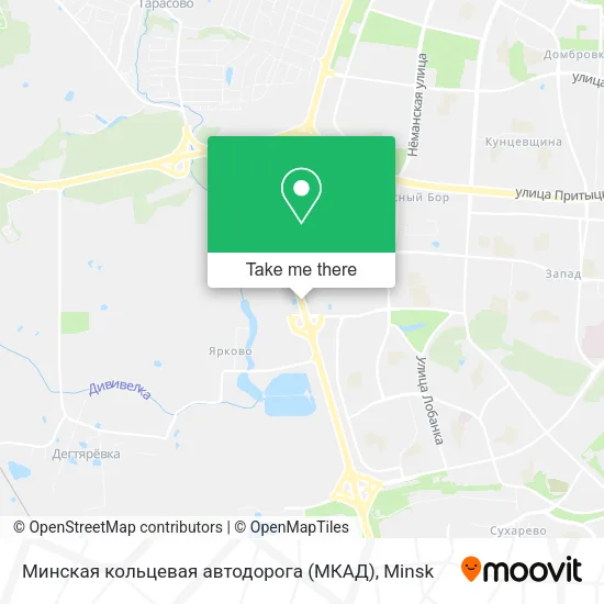 Минская кольцевая автодорога (МКАД) map