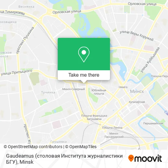 Gaudeamus (столовая Института журналистики БГУ) map