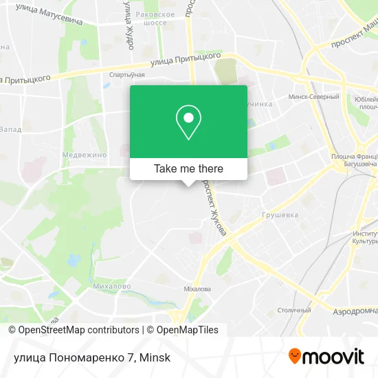 улица Пономаренко 7 map