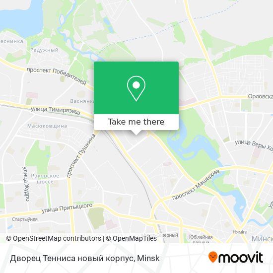 Дворец Тенниса новый корпус map