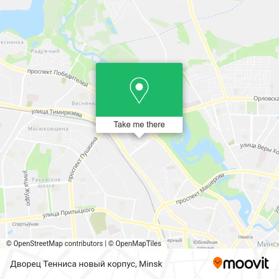 Дворец Тенниса новый корпус map