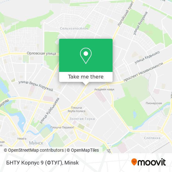 БНТУ Корпус 9 (ФТУГ) map