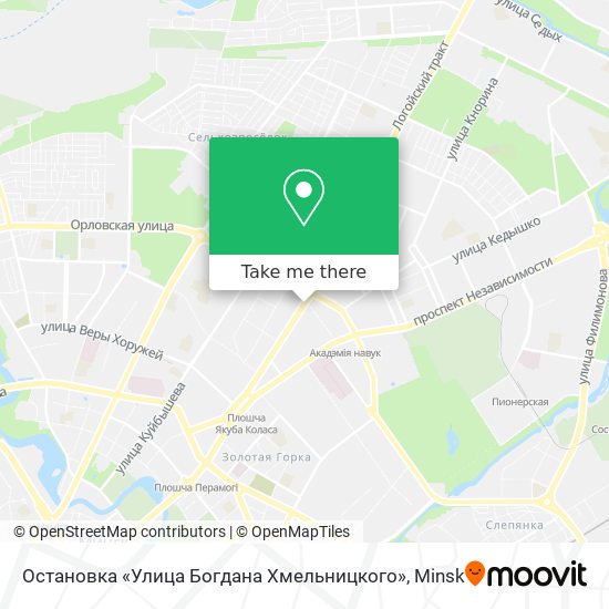 Остановка «Улица Богдана Хмельницкого» map