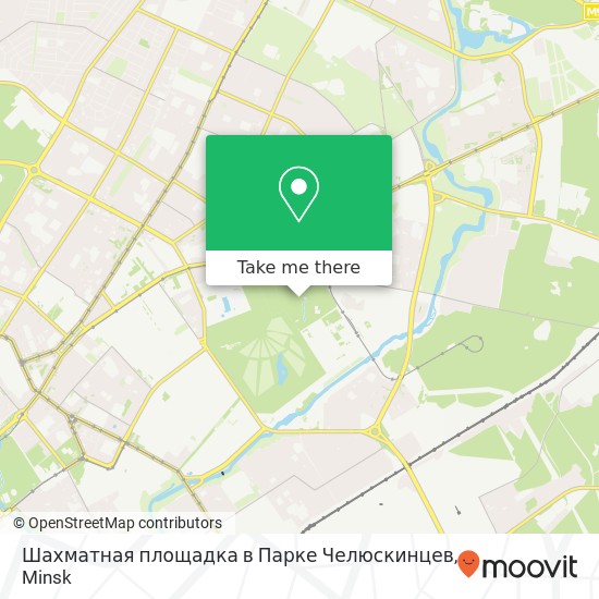 Шахматная площадка в Парке Челюскинцев map