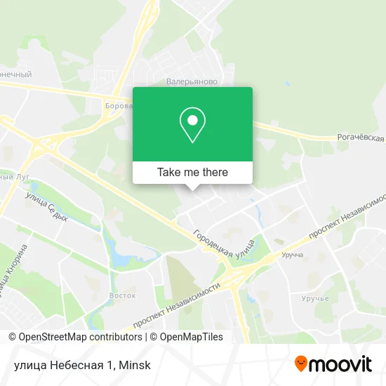 улица Небесная 1 map