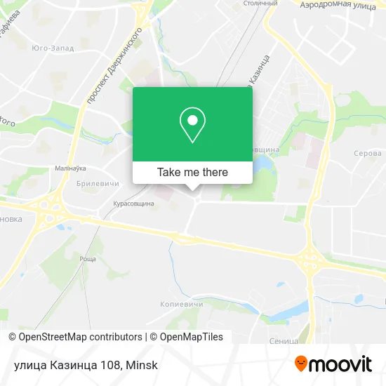 улица Казинца 108 map