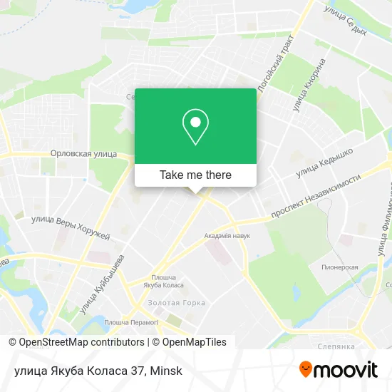 улица Якуба Коласа 37 map