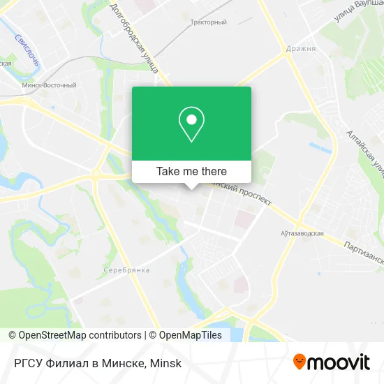 РГСУ Филиал в Минске map