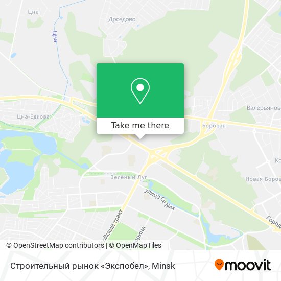 Строительный рынок «Экспобел» map