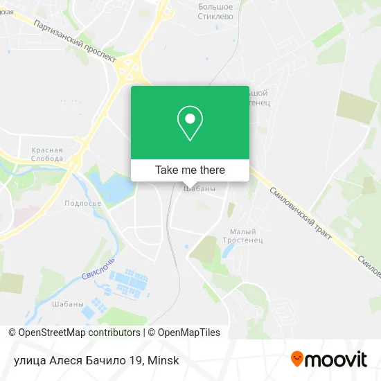 улица Алеся Бачило 19 map