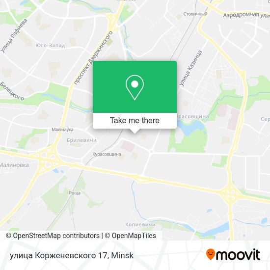 улица Корженевского 17 map