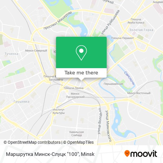Маршрутка Минск-Слуцк "100" map