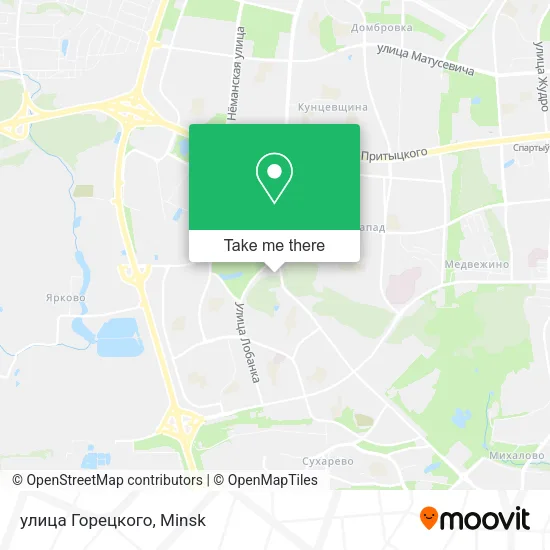 улица Горецкого map