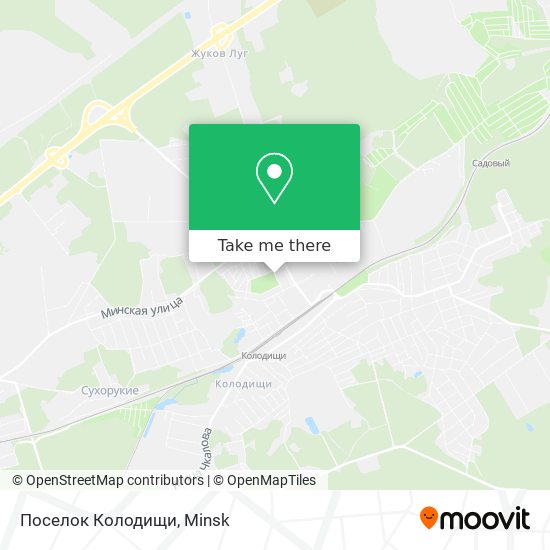 Поселок Колодищи map