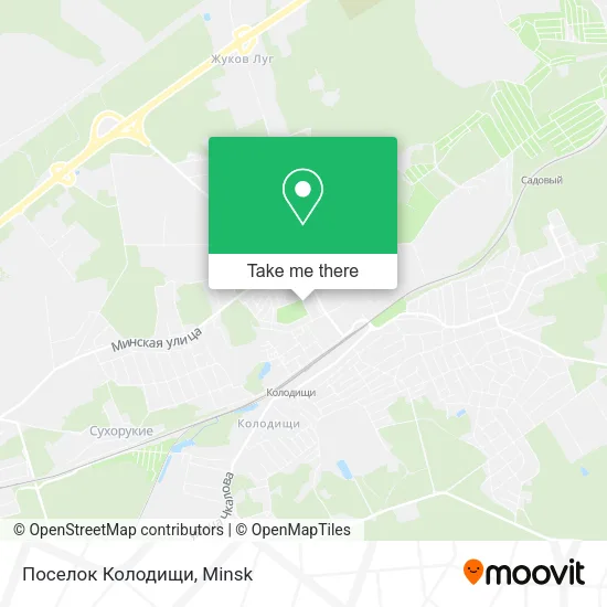 Поселок Колодищи map