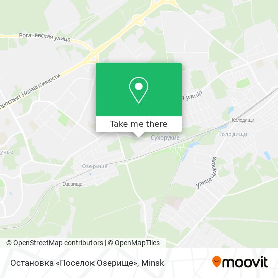 Остановка «Поселок Озерище» map