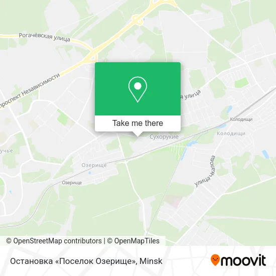 Остановка «Поселок Озерище» map