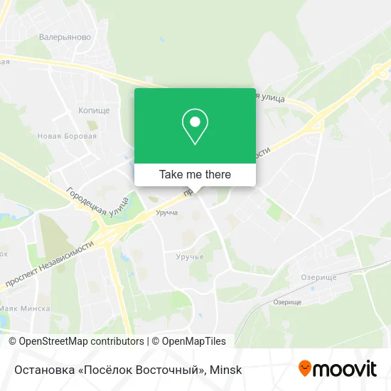 Остановка «Посёлок Восточный» map
