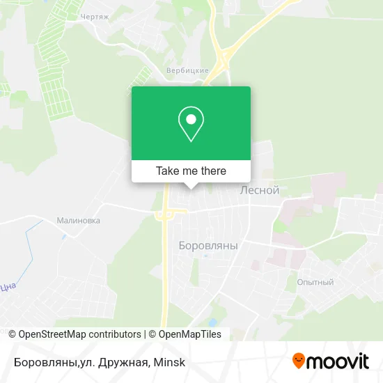 Боровляны,ул. Дружная map